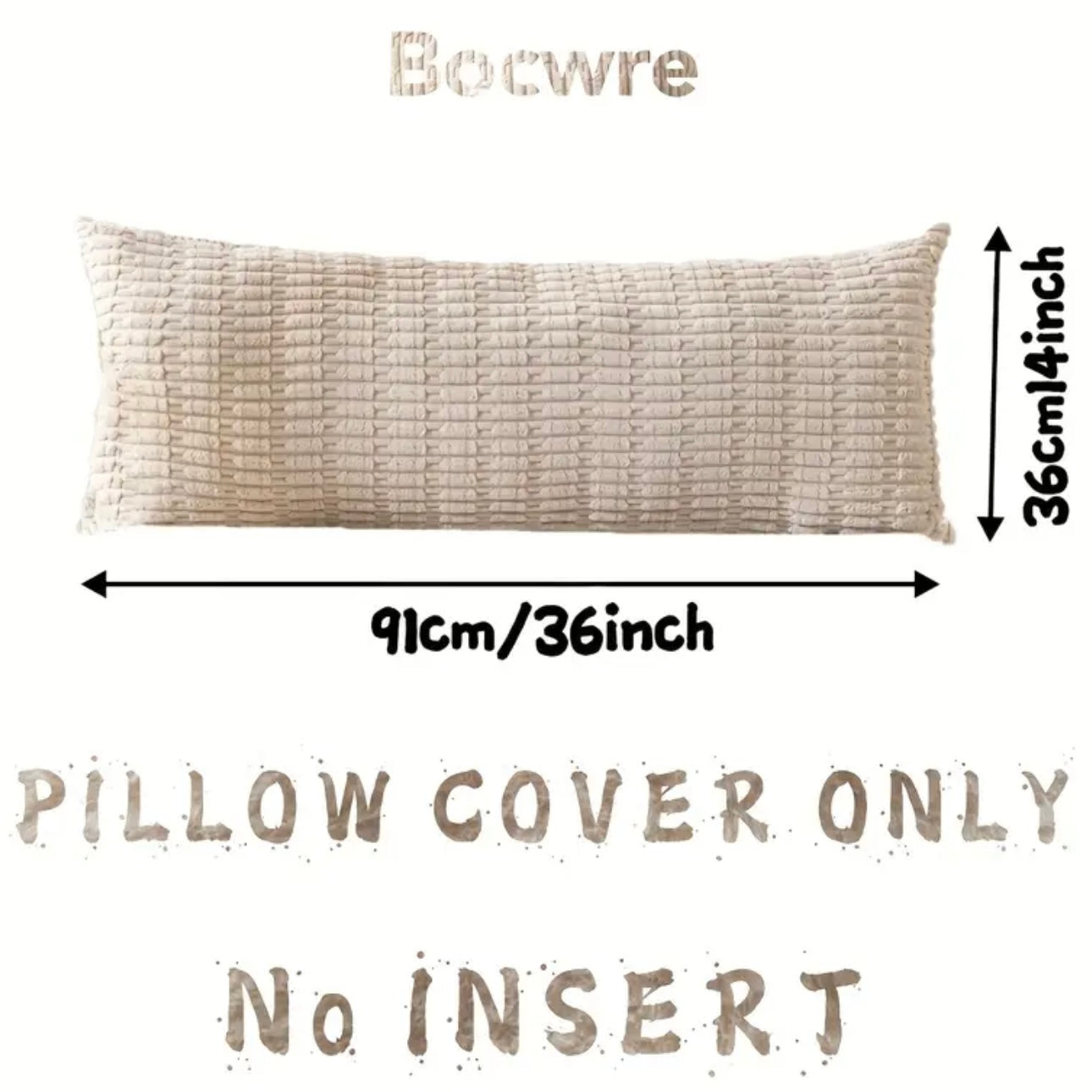 Zenora Bocwre 3pcs Corduroy Pillow Cover Set