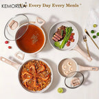 Zenora Kemo AllureStone Non-Stick Cookware Set (14pcs)