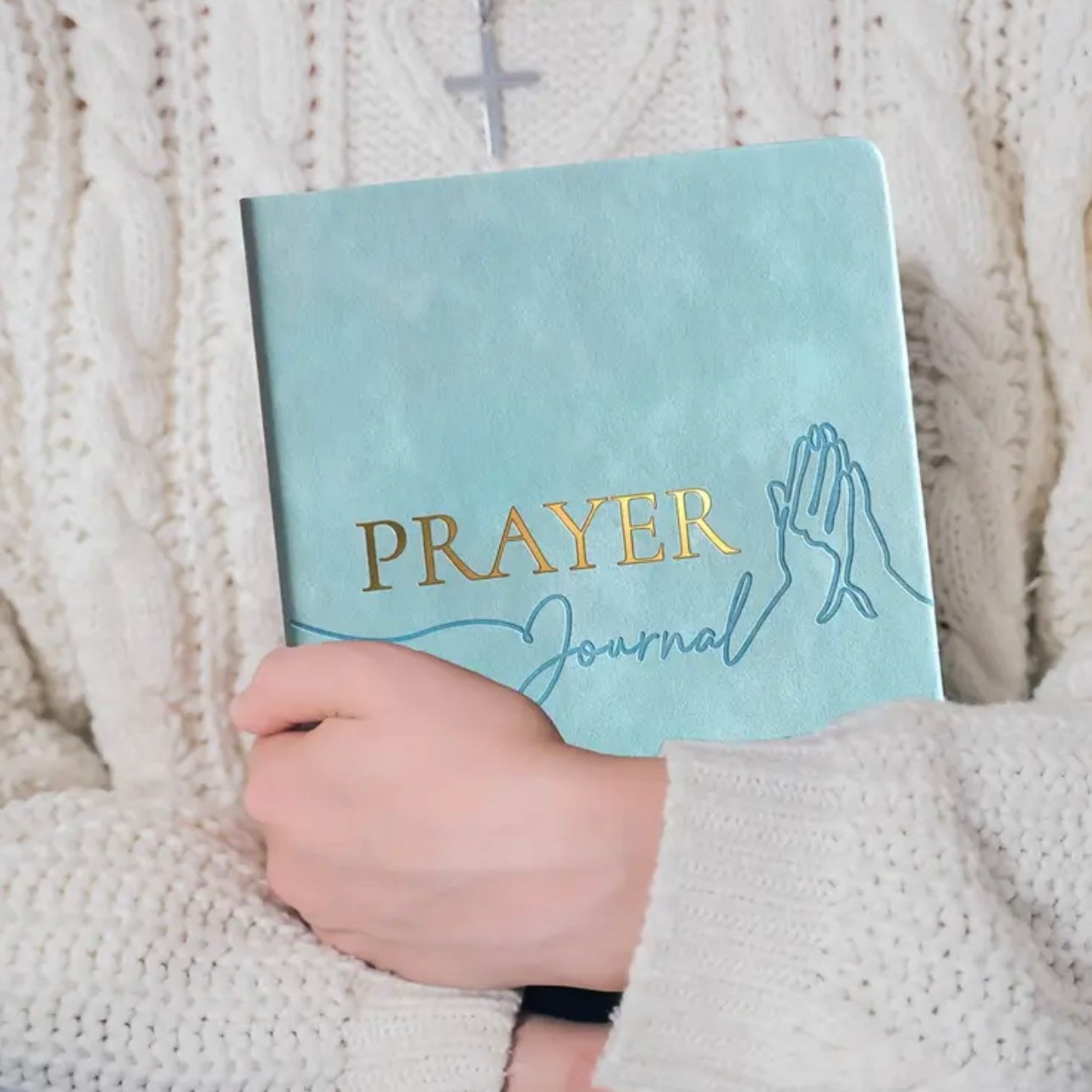 Faux Leather Daily Prayer & Gratitude Journal – Faith-Based Devotional Planner & Spiritual Reflection Notebook | Christian Prayer Book & Thoughtful Gift for Believers