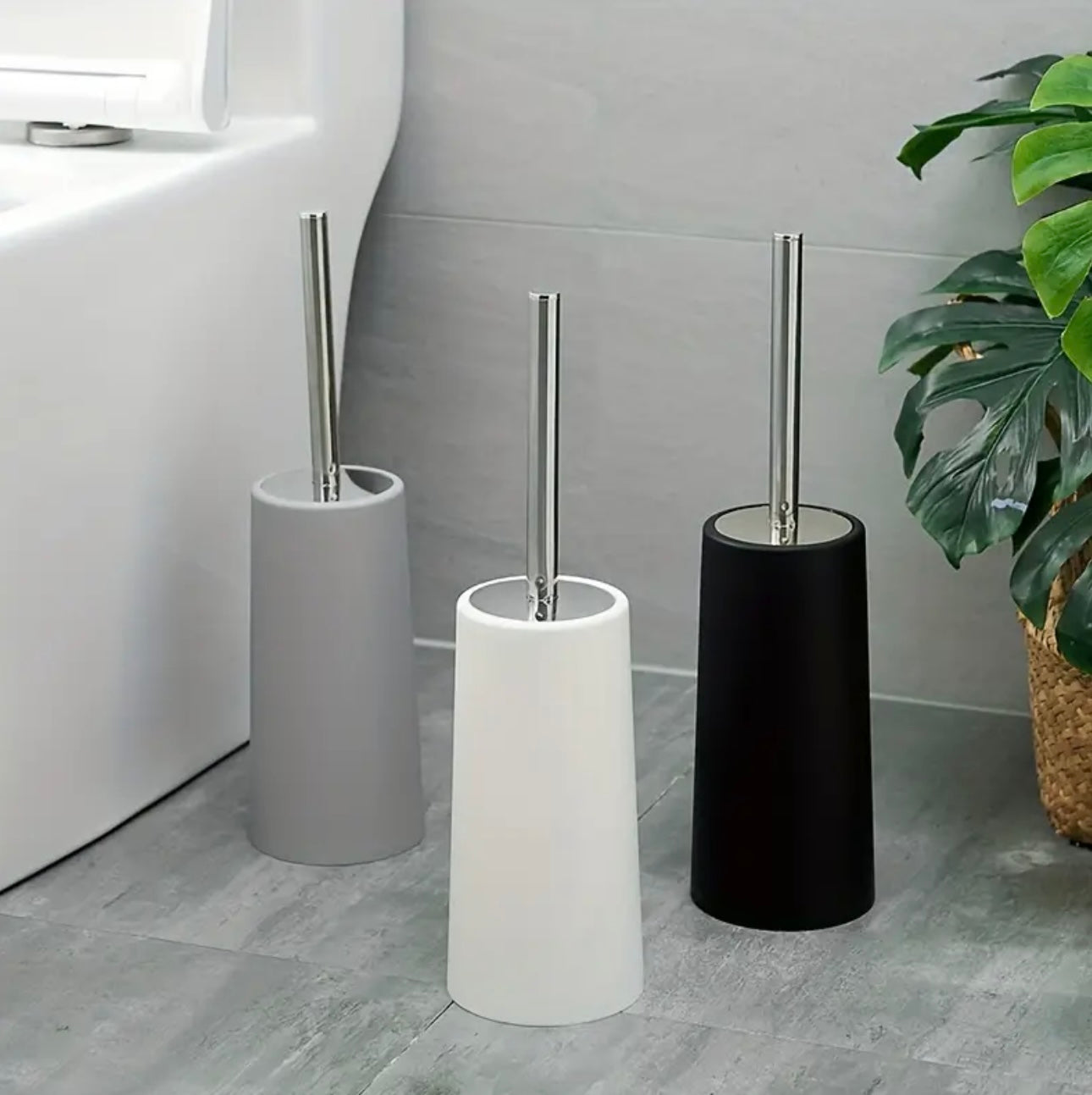Zenora 1-Piece Toilet Brush & Holder Set