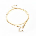 Serpentine Glow S925 Silver Double-Layer Bracelet