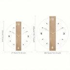 Zenora Glowtick Modern Minimalist Wall Cloc