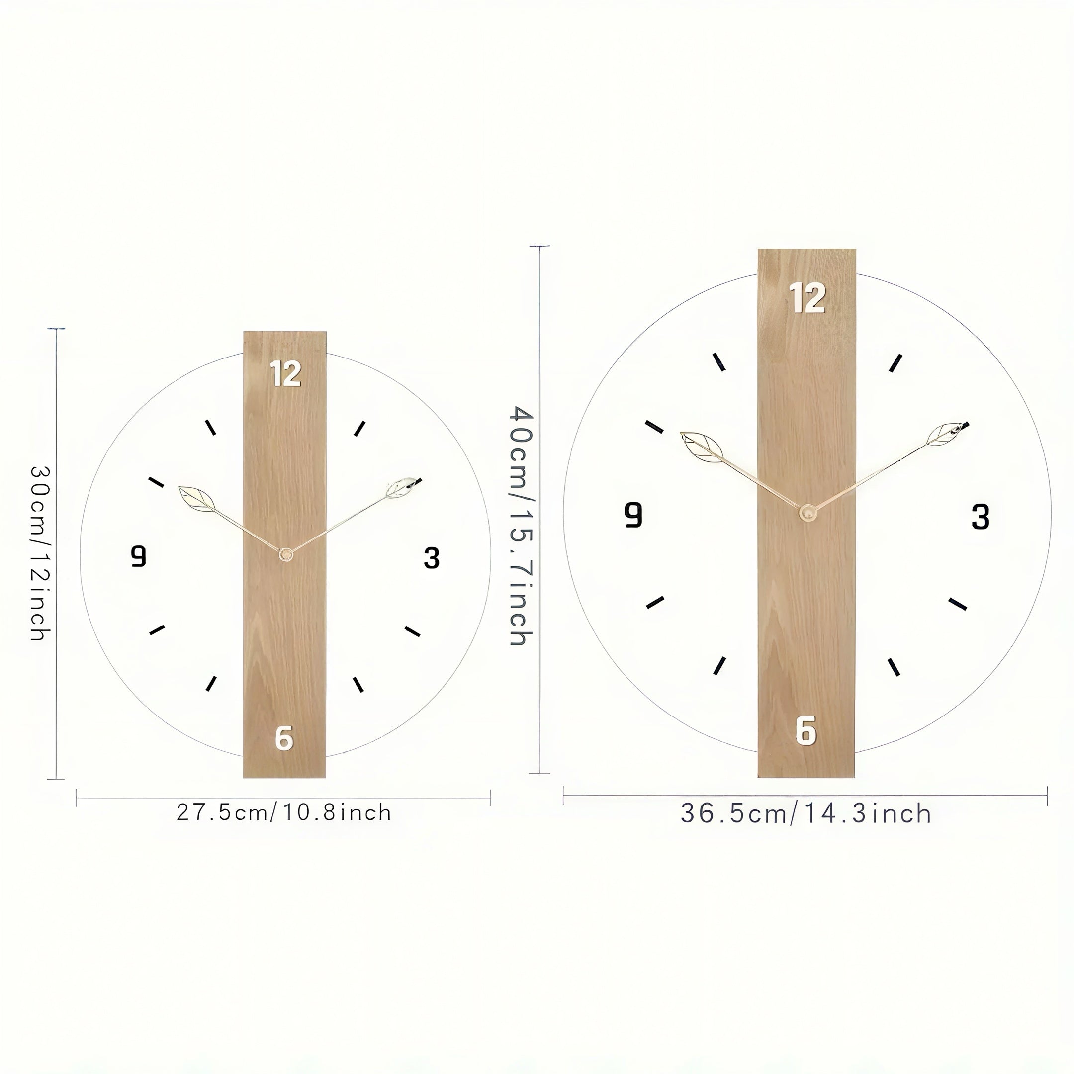 Zenora Glowtick Modern Minimalist Wall Cloc