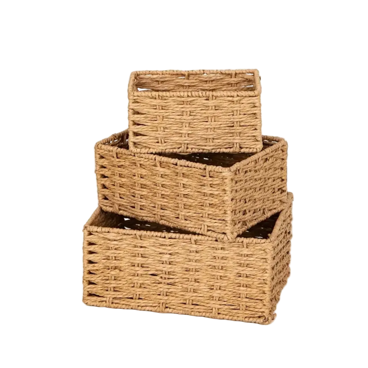 Solara 3-Piece Woven Storage Baskets