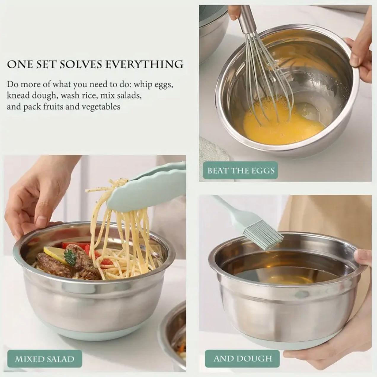 Zenora 29pcs Stainless Steel Mixing Bowl Set