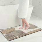 Zenora 4-Piece Modern Minimalist Bathroom Mat Set
