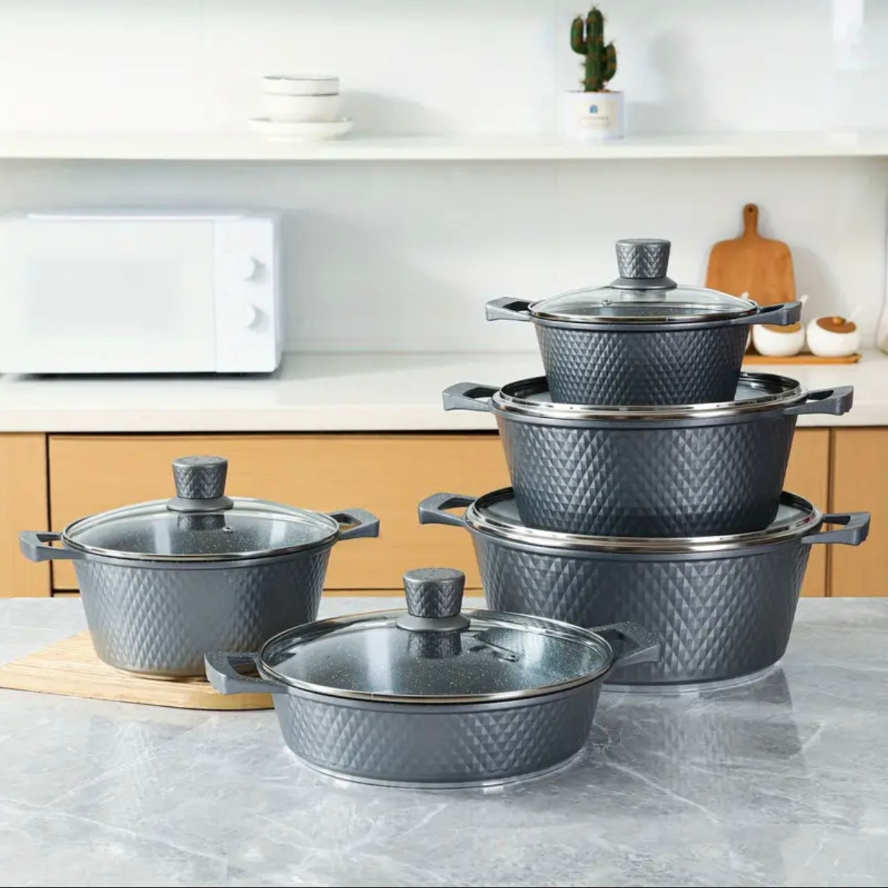Zenora Multi-Piece Maifanstone Coating Soup Pot Set