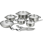 Zenora 15-Piece Stainless Steel Cookware Set with Instant Yeast