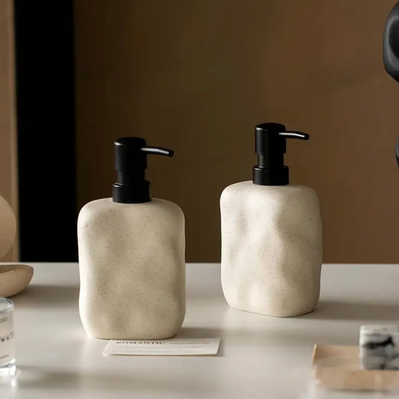 Zenora Ceramic Pump Dispenser Bottle