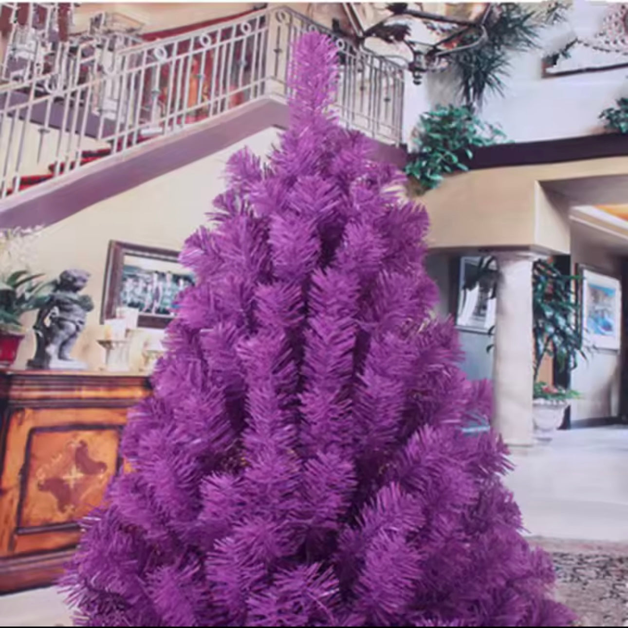 Zenora Purple Christmas Tree Holiday Decoration