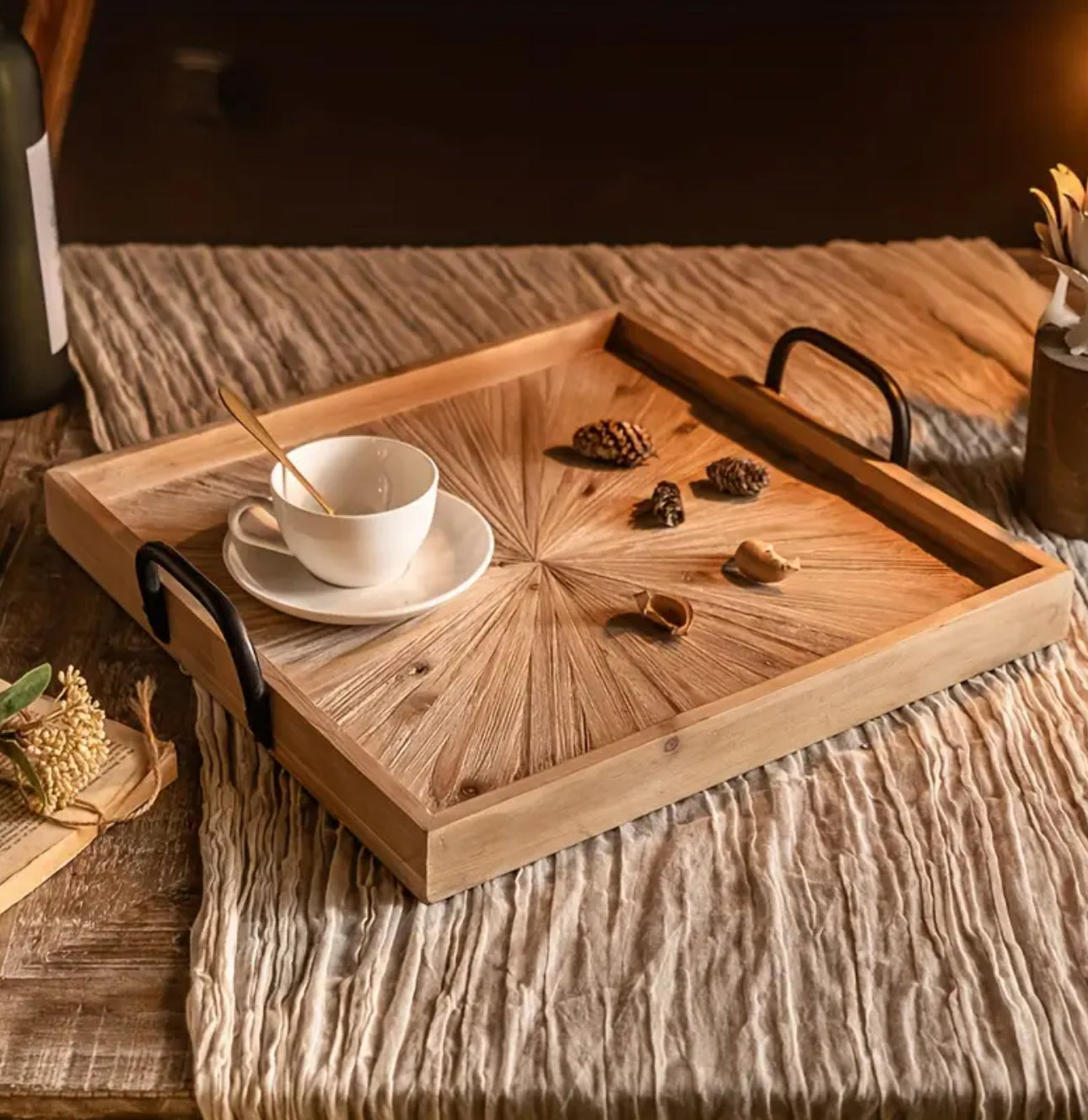Zenora Rustic Wooden Cheese Board – Versatile Serving Tray