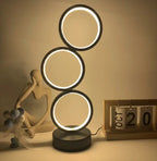 Zenora Three-Ring Multi-Room Modern LED Table Lamp