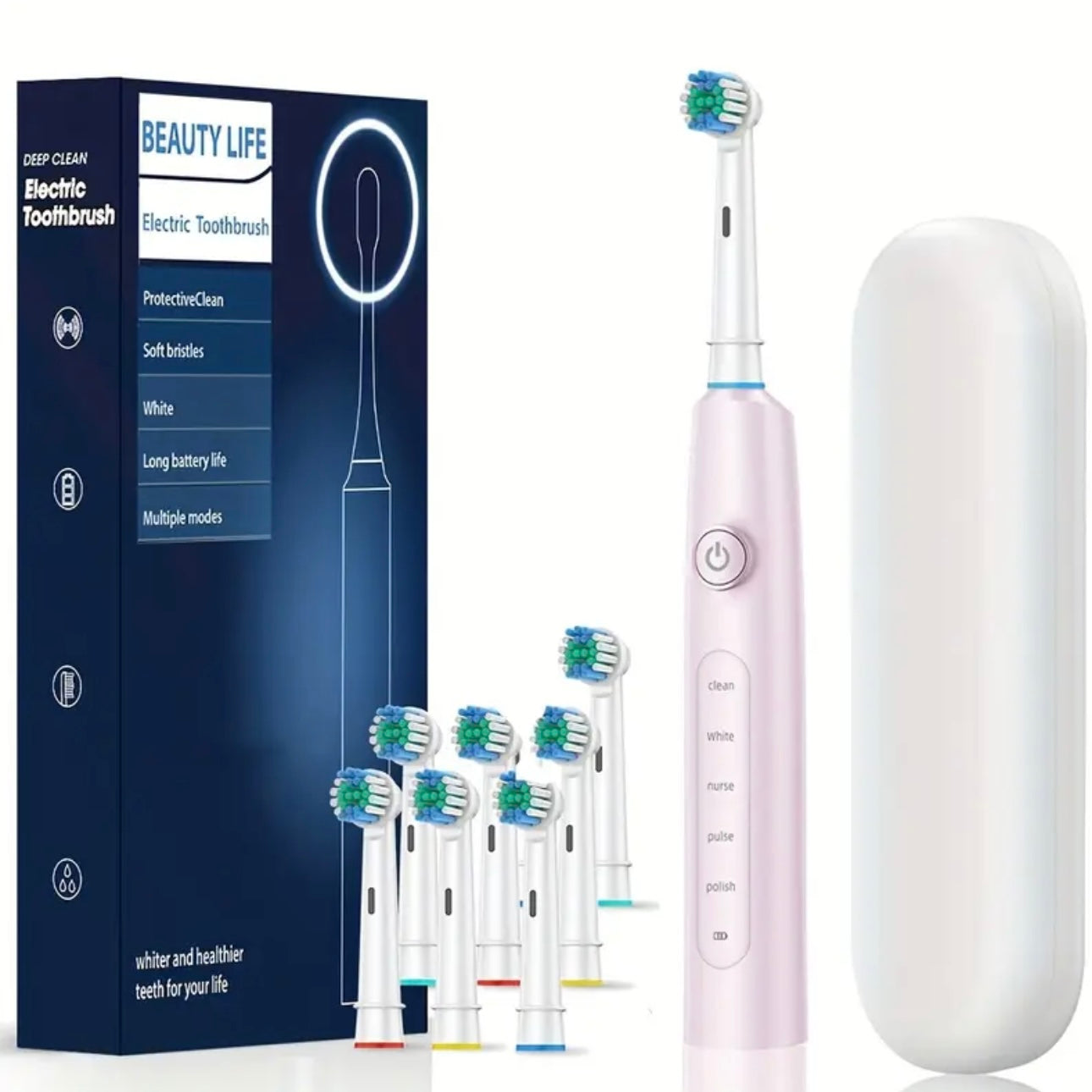 Zenora 8-Head Rotating Electric Toothbrus