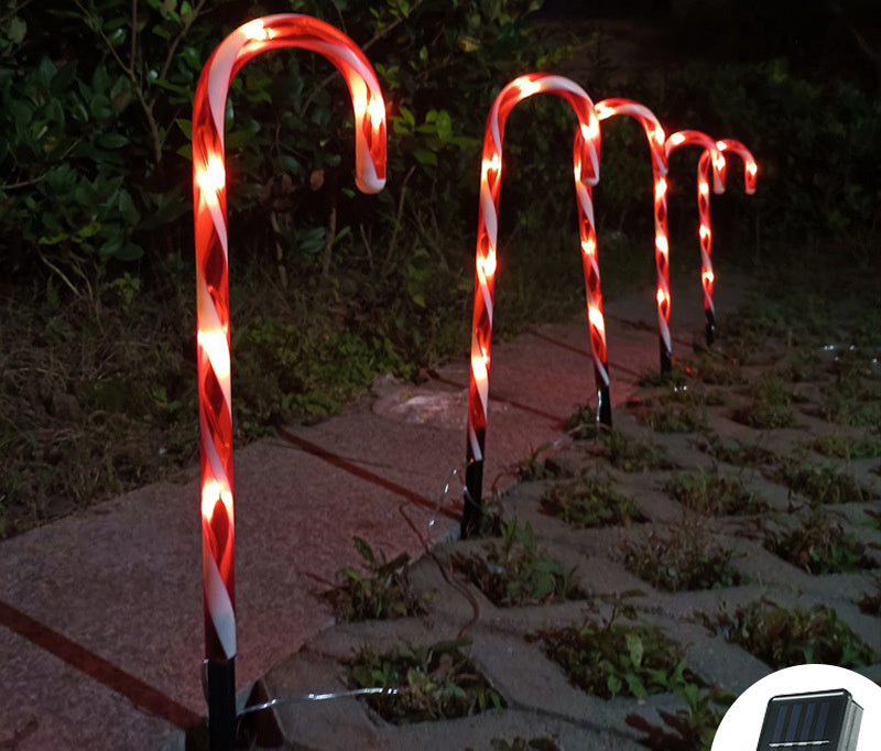 Zenora Solar Powered Cane String Lights Christmas Home Decor