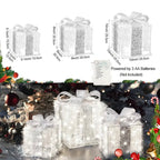 Zenora Set of 3 Light-Up Christmas Gift Boxes