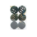 Zenora 6/12pcs Velvet Flocked Christmas Ball Hanging Ornaments