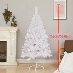 Zenora White Artificial Christmas Tree with Metal Stand