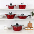 Zenora Multi-Piece Ceramic-Coated Cookware Set