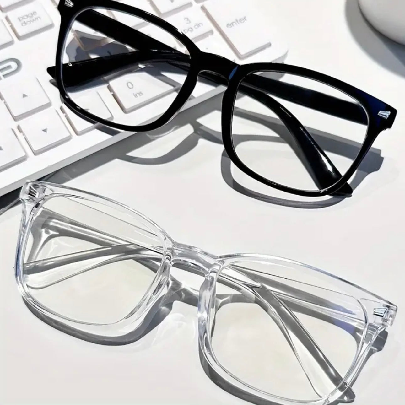 2 Pairs of Stylish Fashion Glasses