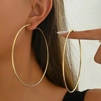 Loro 3-Pair Wide Hoop Earring Set