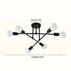 Zenora Modern Minimalist Semi-Flush Ceiling & Table Lamp