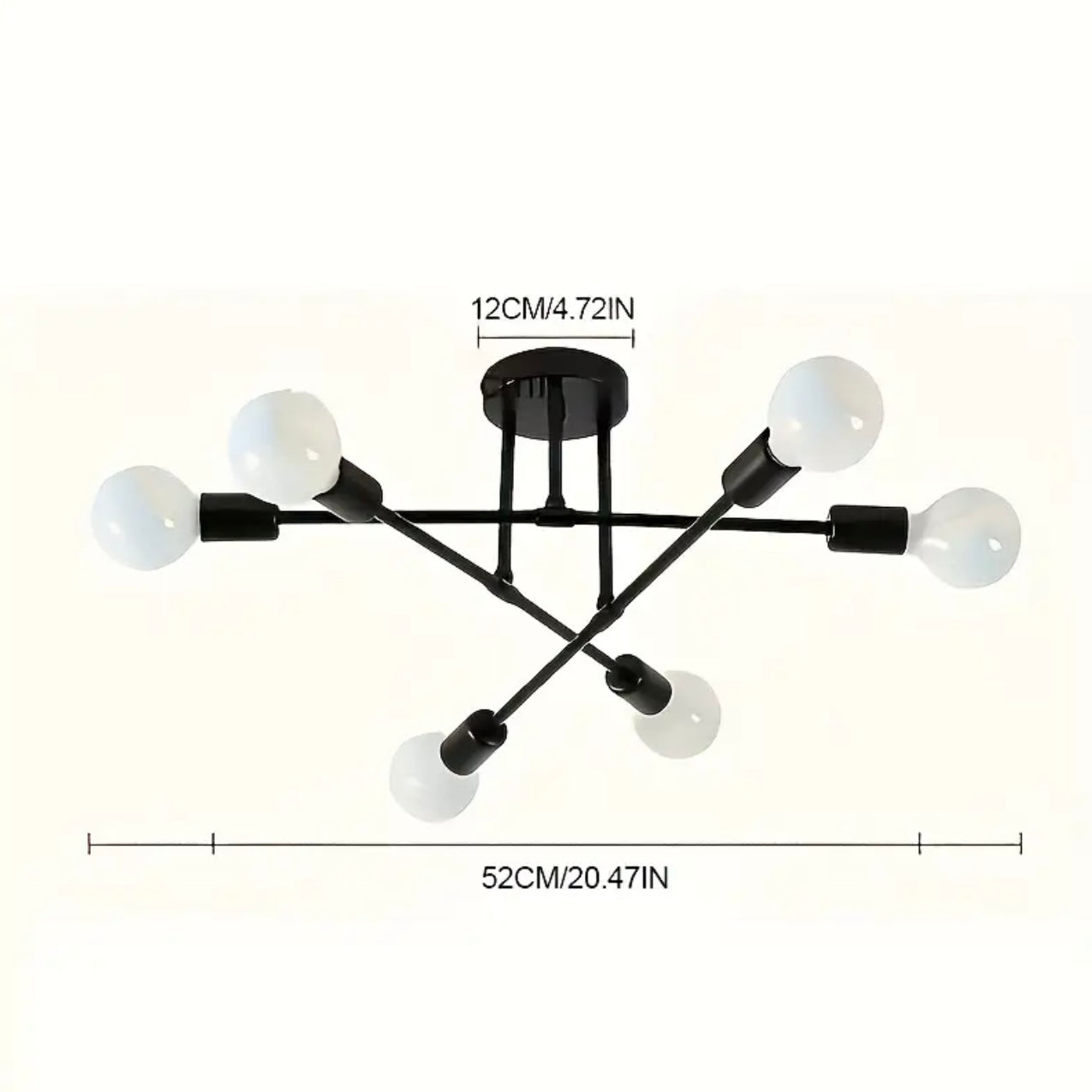 Zenora Modern Minimalist Semi-Flush Ceiling & Table Lamp