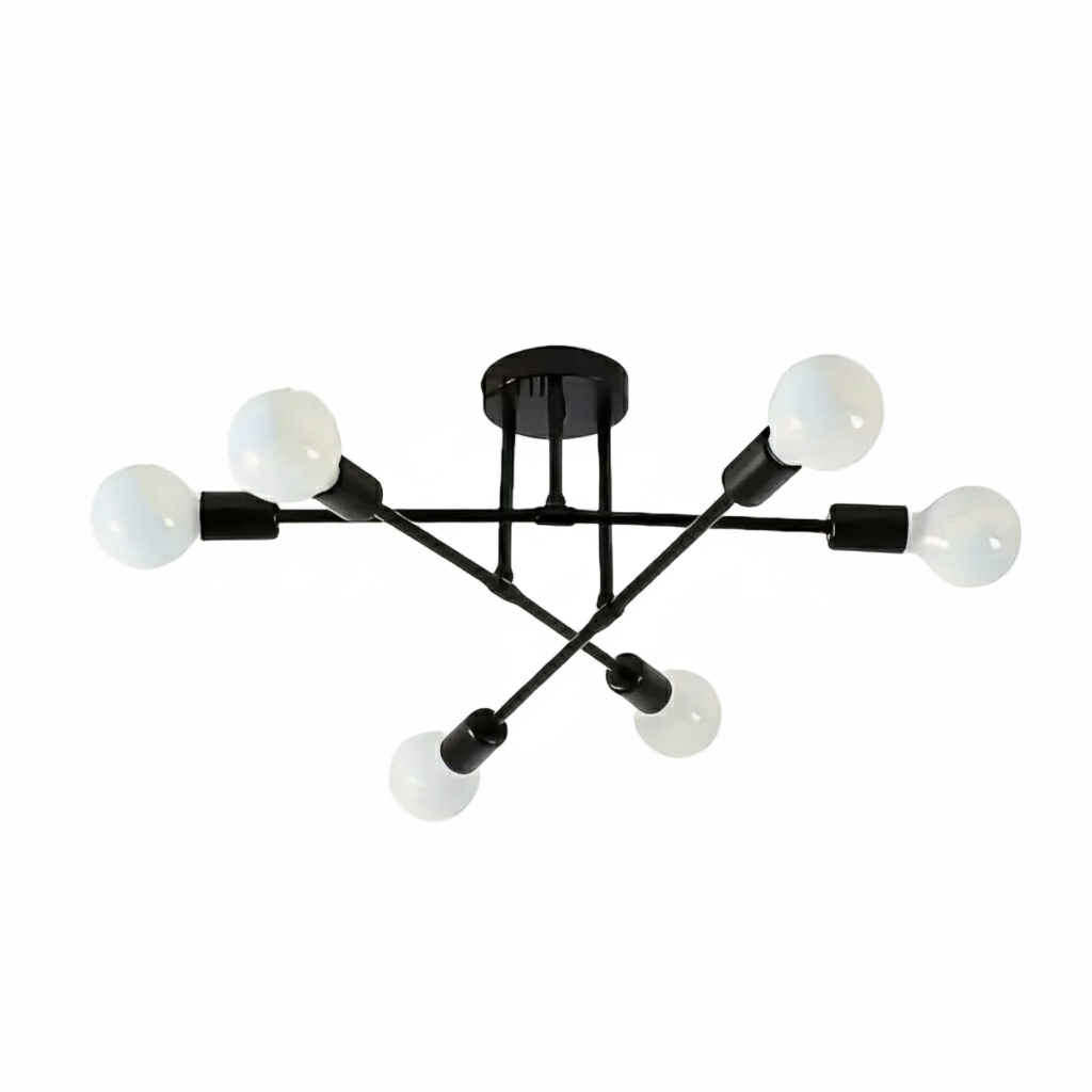 Zenora Modern Minimalist Semi-Flush Ceiling & Table Lamp
