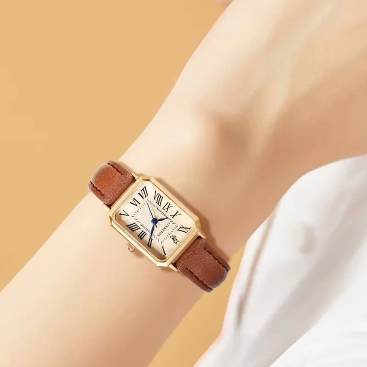 LUCKYFOX ÉPOQUE Vintage Square Women’s Quartz Watch