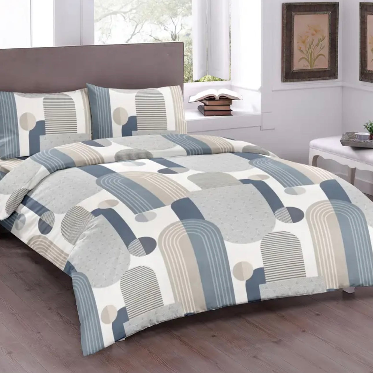 Zenora 3-Piece Printed Polyester Bedding Set