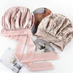 Zenora Ellitina Leopard Print Satin Sleep Cap