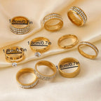 Luxe Radiance 10-Piece Women’s Ring Set