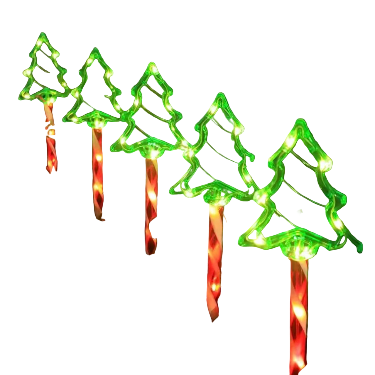 Zenora Solar LED Christmas Ground Lamp Set