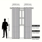 Zenora Luxury Double Rhombus Embroidered Blackout Curtain Set