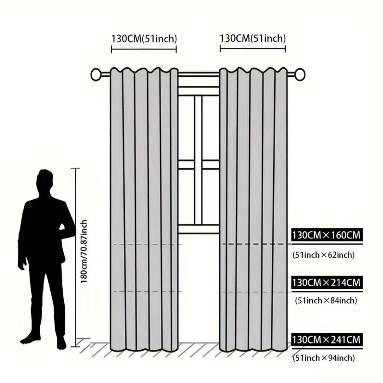 Zenora Luxury Double Rhombus Embroidered Blackout Curtain Set