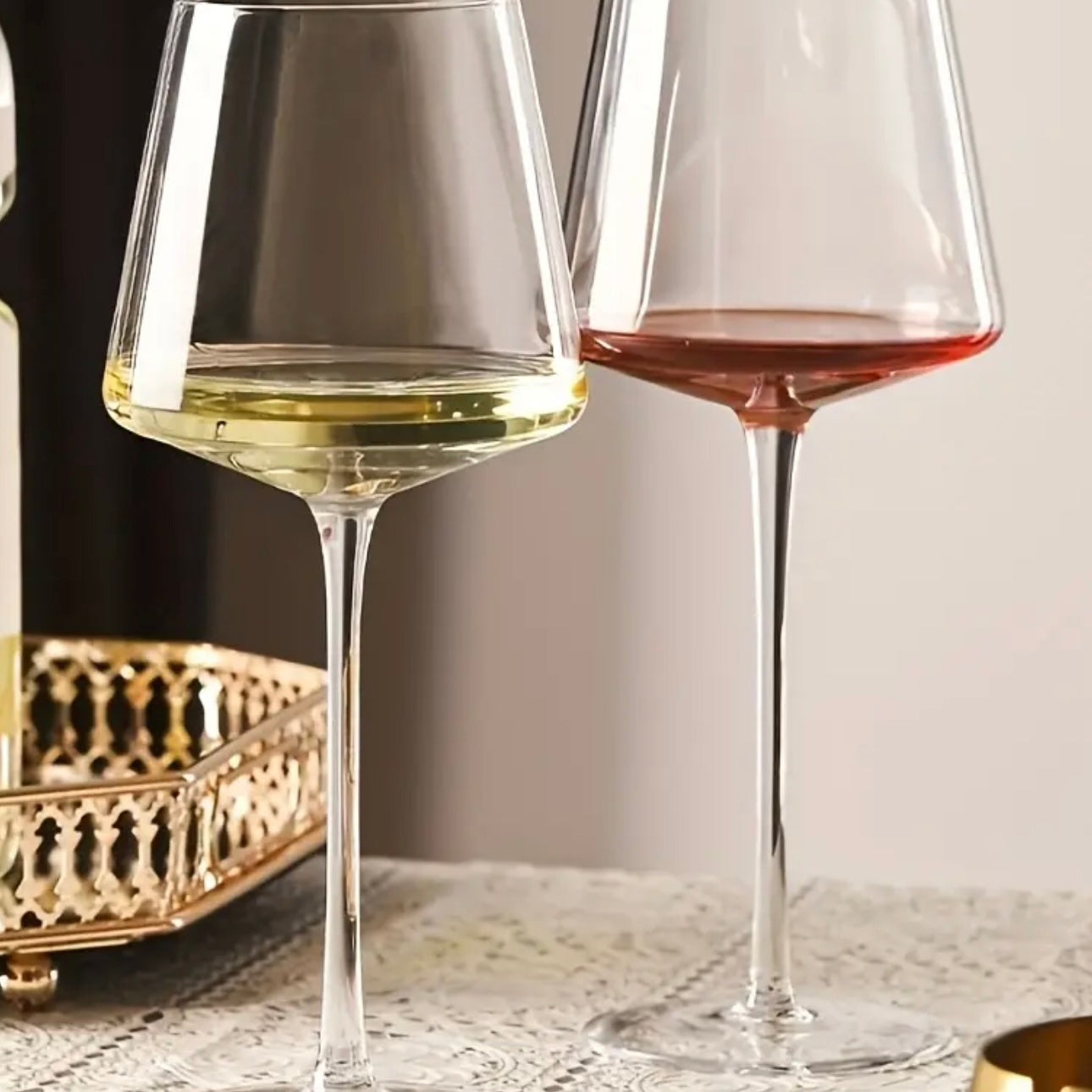 Zenora Large Burgundy Wine Glasses
