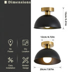 Modern Nordic White & Gold Ceiling Light Fixture