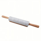 Zenora Marble Rolling Pin with Wooden Handles & Base