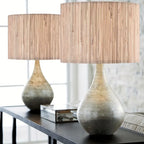 Zenora Set of 2 Boho Rattan Lamp Shades