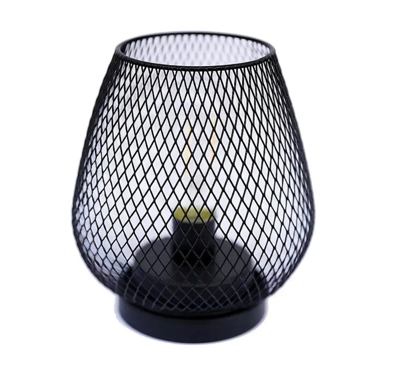 Zenora Metal Cage LED Lantern