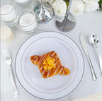 Zenora 180-Piece Silver Plastic Cutlery Set