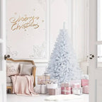 Zenora White Artificial Christmas Tree with Metal Stand