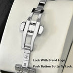 Pablo Raez Luxurious Men’s Silver Stainless Steel Quartz Watch