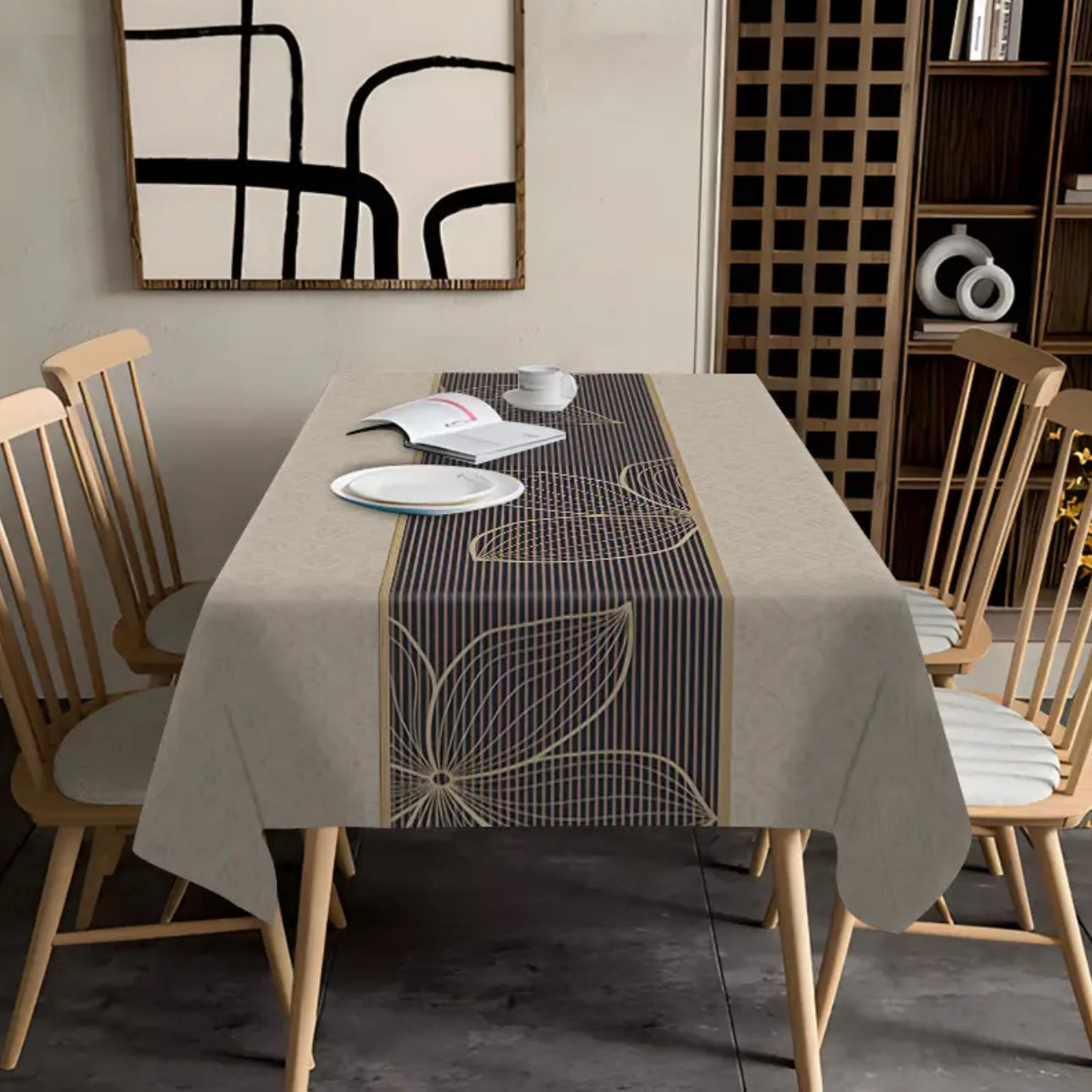 Zenora Vintage Bohemian Floral Tablecloth