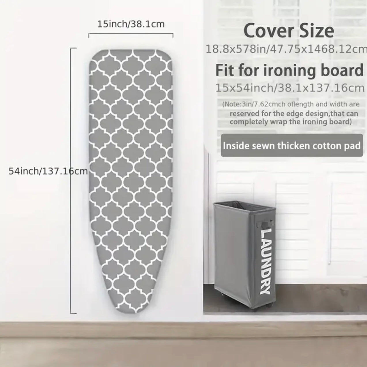 Zenora Heavy-Duty Ironing Board Cover & Pad