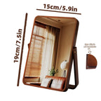 Zenora Natural Bamboo Wood Full-Length Foldable Mirror