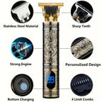 Zenora Tony LED Cordless Metal Hair Clipper