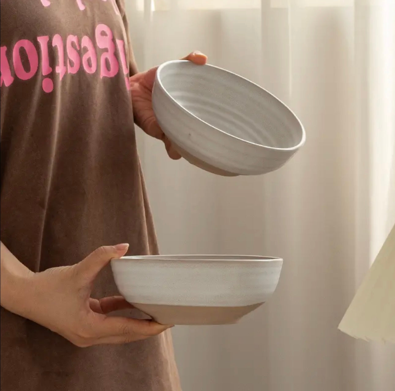 Zenora 2-Piece Large Ceramic Bowl Set