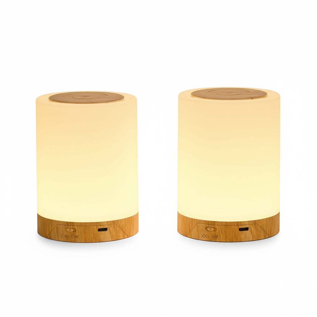 Zenora 2pcs Night LED Bedside Lamps