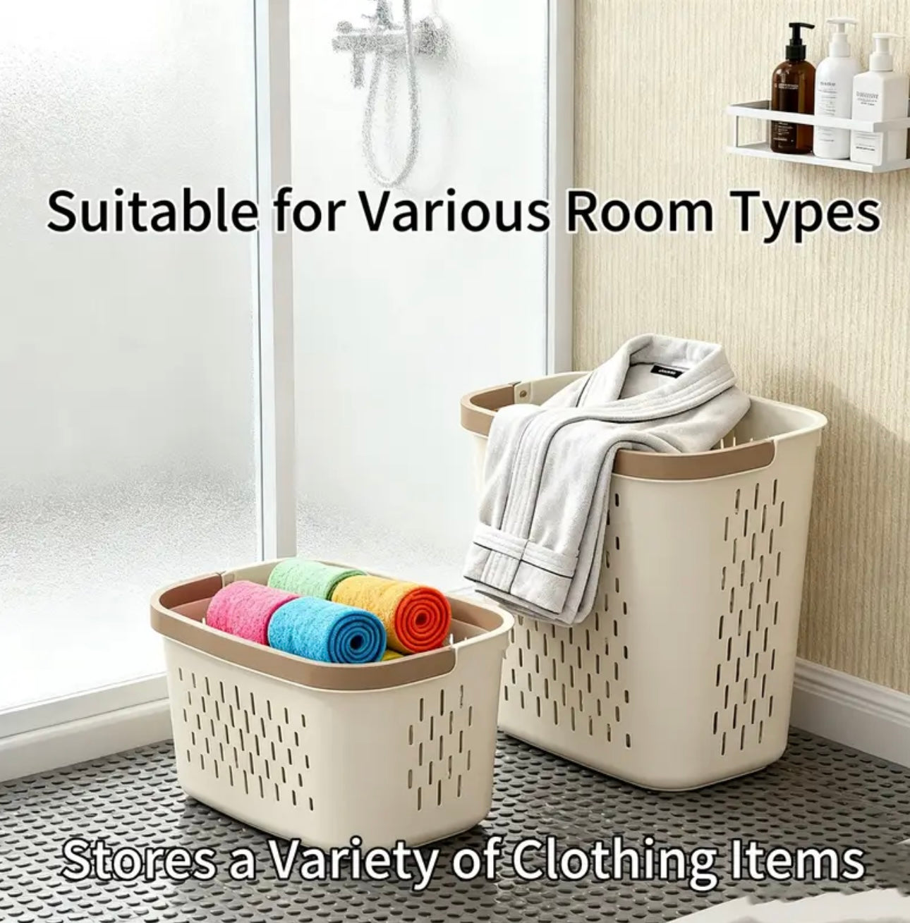 Zenora 2-Piece Large Laundry Hamper Set