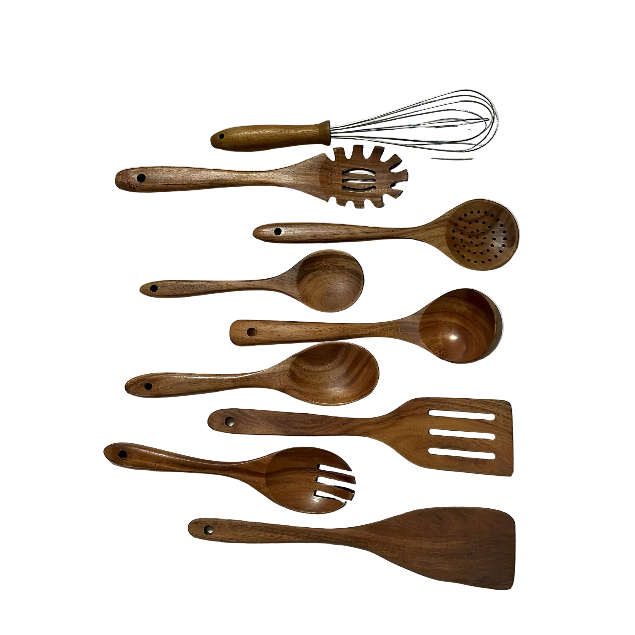 Zenora 9-Piece Wooden Cooking Utensil Set